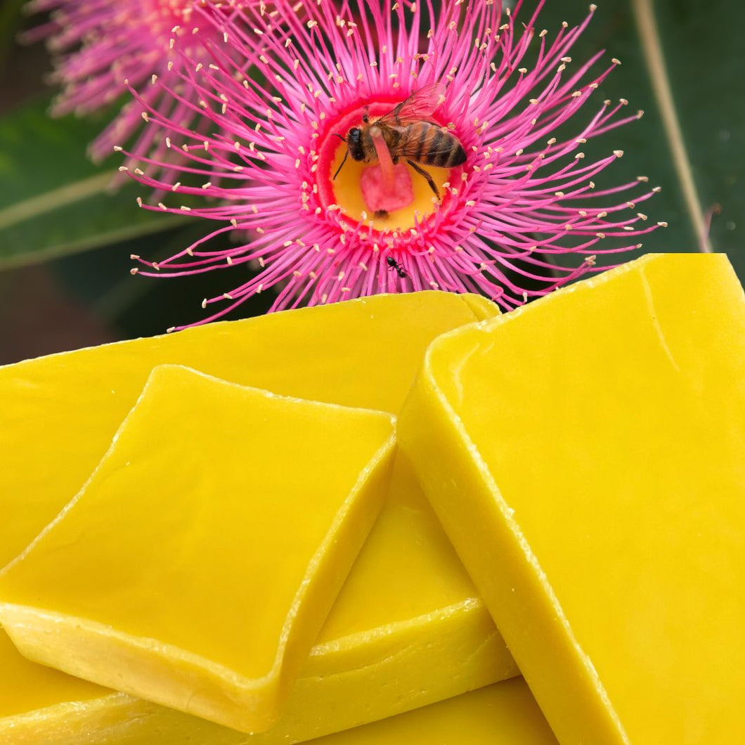 Pure Australian beeswax blocks that smell great and are golden in colour