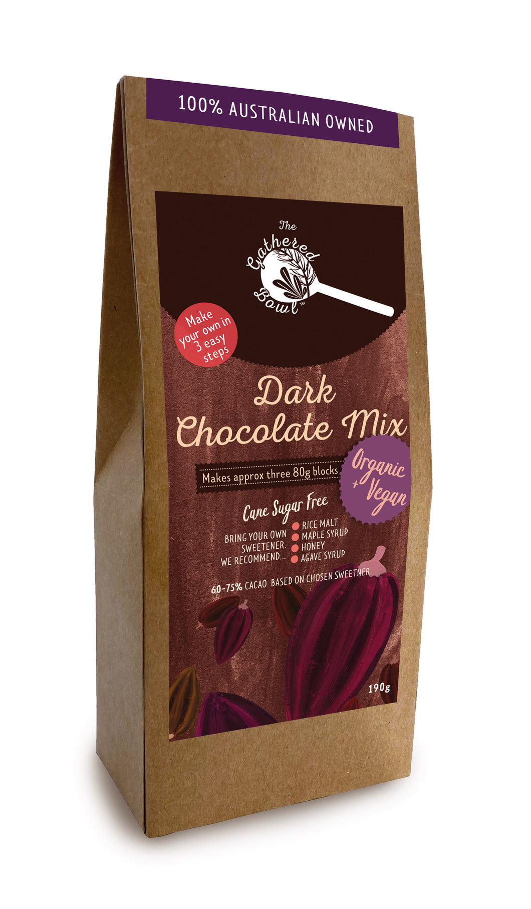 Organic Raw Dark Chocolate (Min 60-75%) Mix
